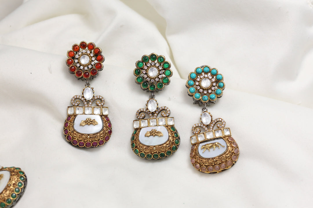 Designer MOP Earrings
