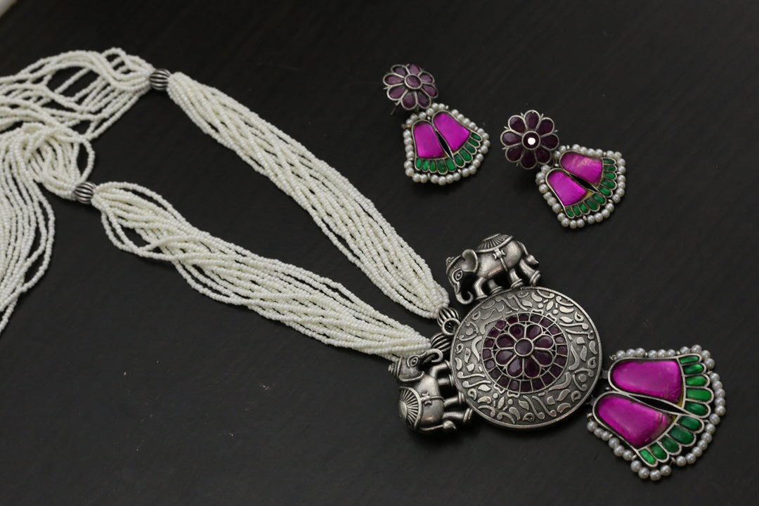 Jadau Kundan Fusion Necklace Set