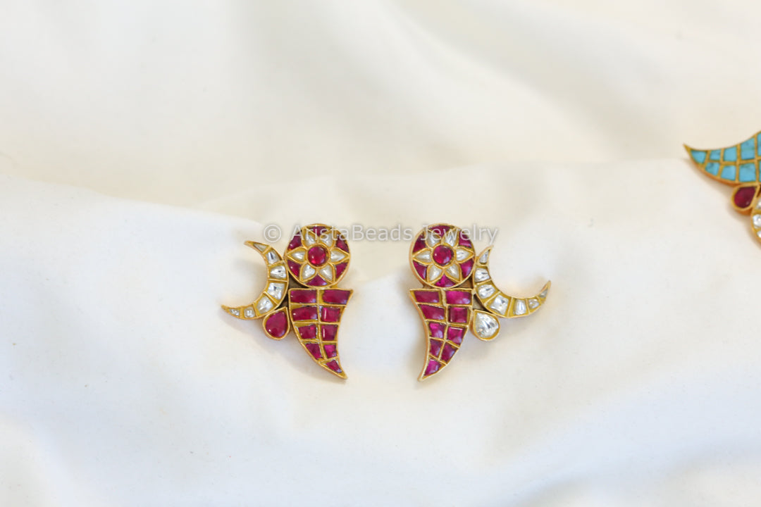 Contemporary Jadau Studs