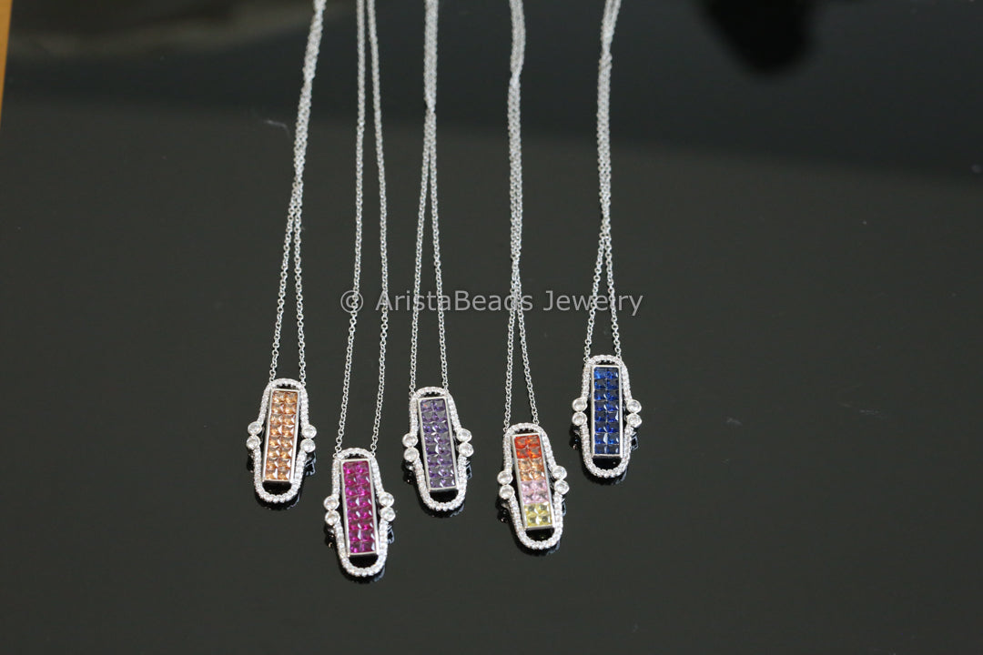Dainty Non Tarnish Invisible Setting Necklace - Style 2