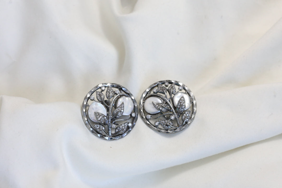 Baroque Pearl Victorian Studs