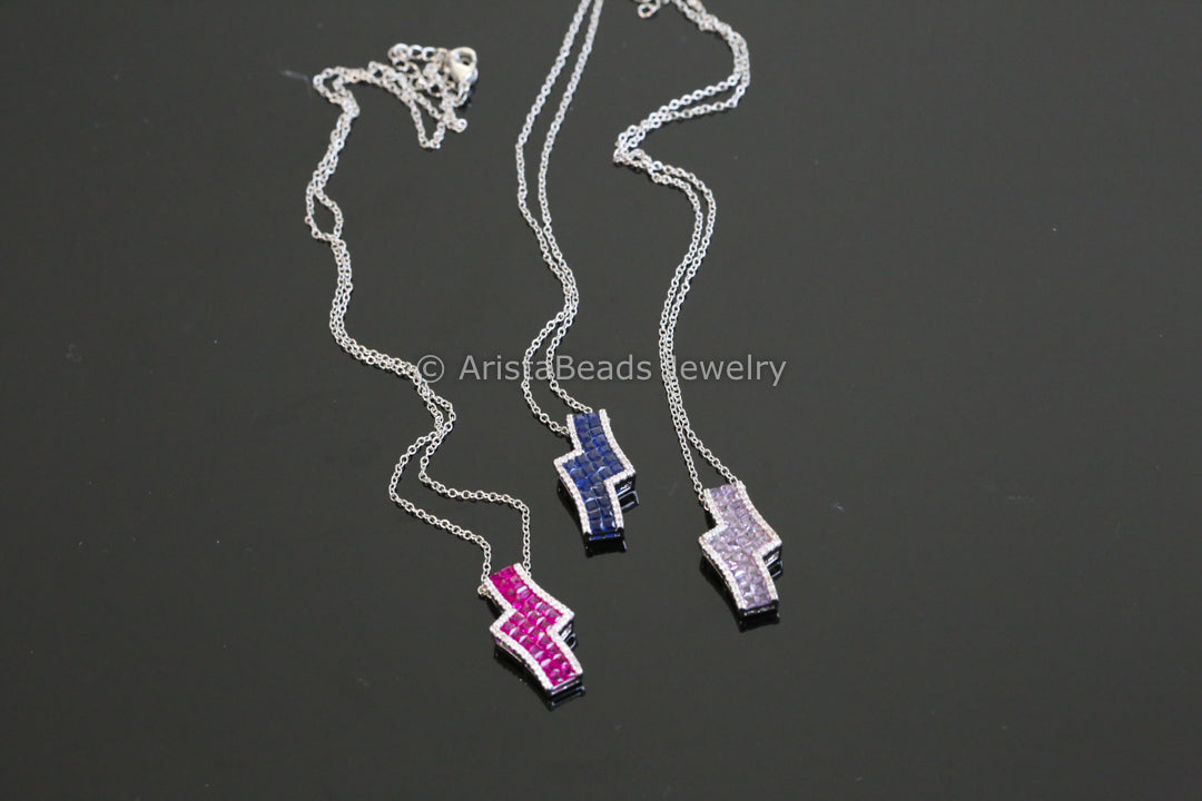 Dainty Non Tarnish Invisible Setting Necklace - Style 4