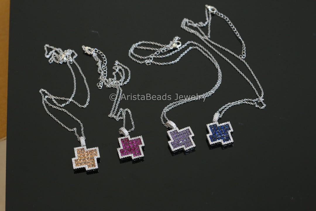 Dainty Non Tarnish Invisible Setting Necklace - Style 1