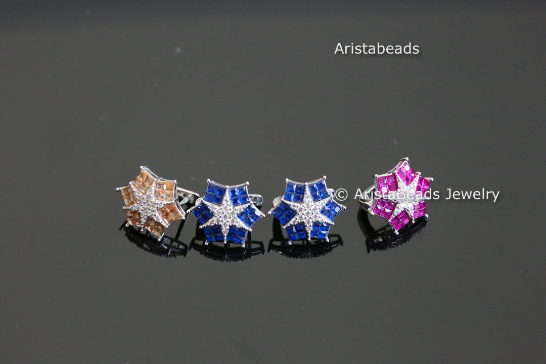 Dainty Cute Invisible CZ Hoops - Style 5