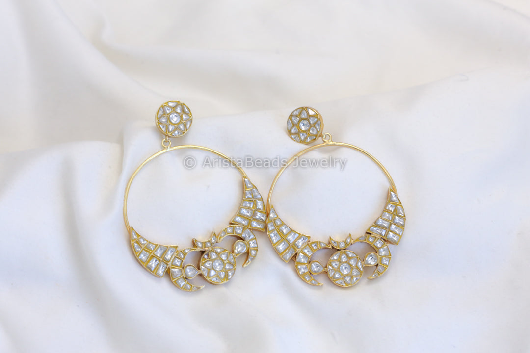 Contemporary Designer Jadau Baali Earrings (101-34)