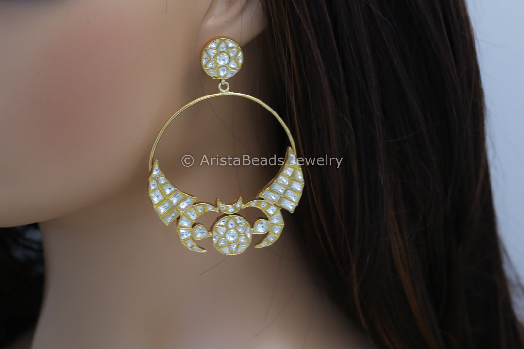 Contemporary Designer Jadau Baali Earrings (101-34)
