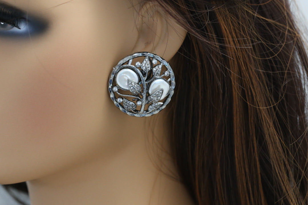 Baroque Pearl Victorian Studs