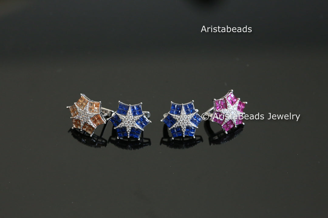 Dainty Cute Invisible CZ Hoops - Style 5