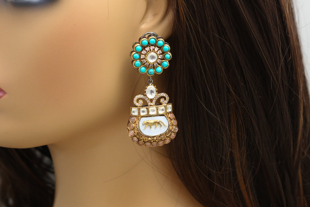 Designer MOP Earrings
