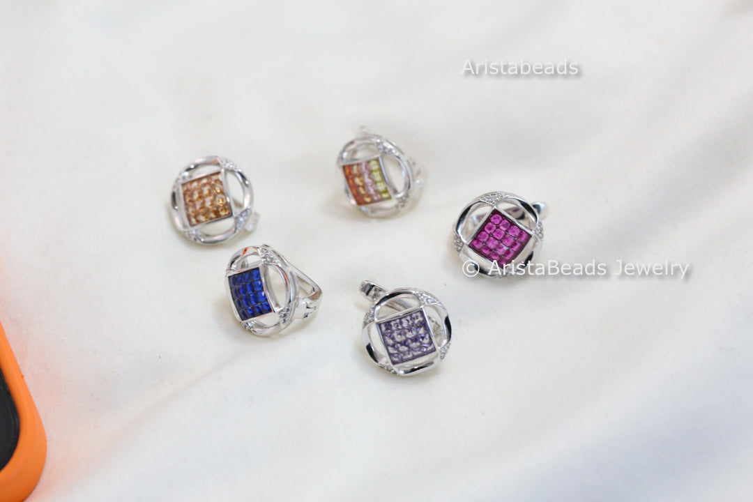 Dainty Cute Invisible CZ Hoops - Style 6