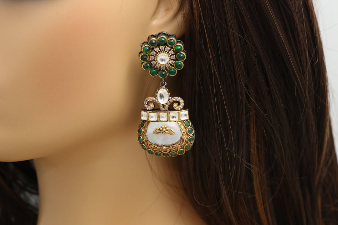 Designer MOP Earrings