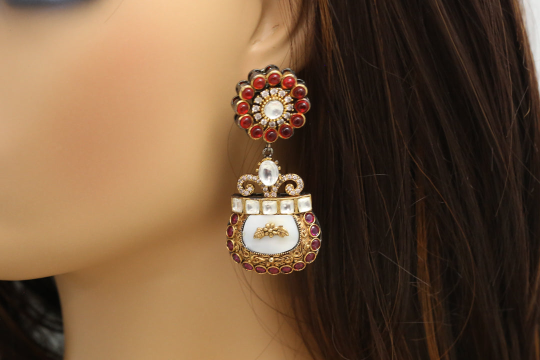 Designer MOP Earrings