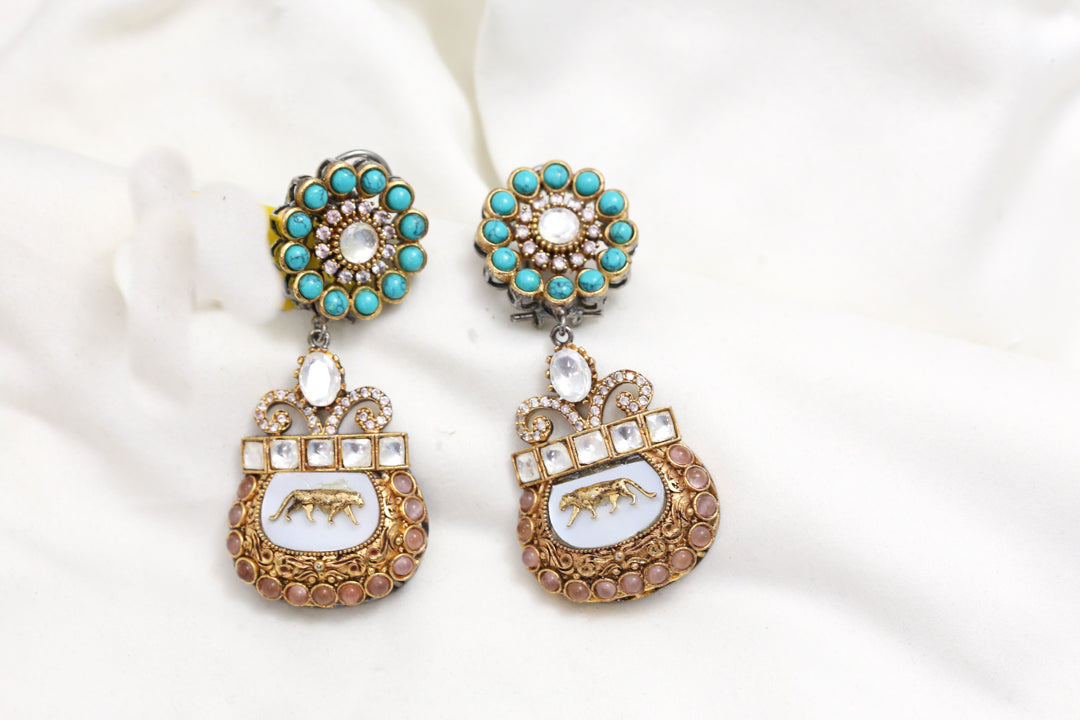 Designer MOP Earrings