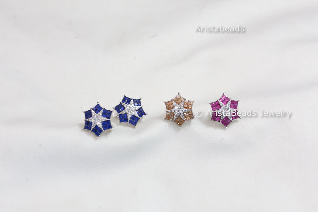 Dainty Cute Invisible CZ Hoops - Style 5