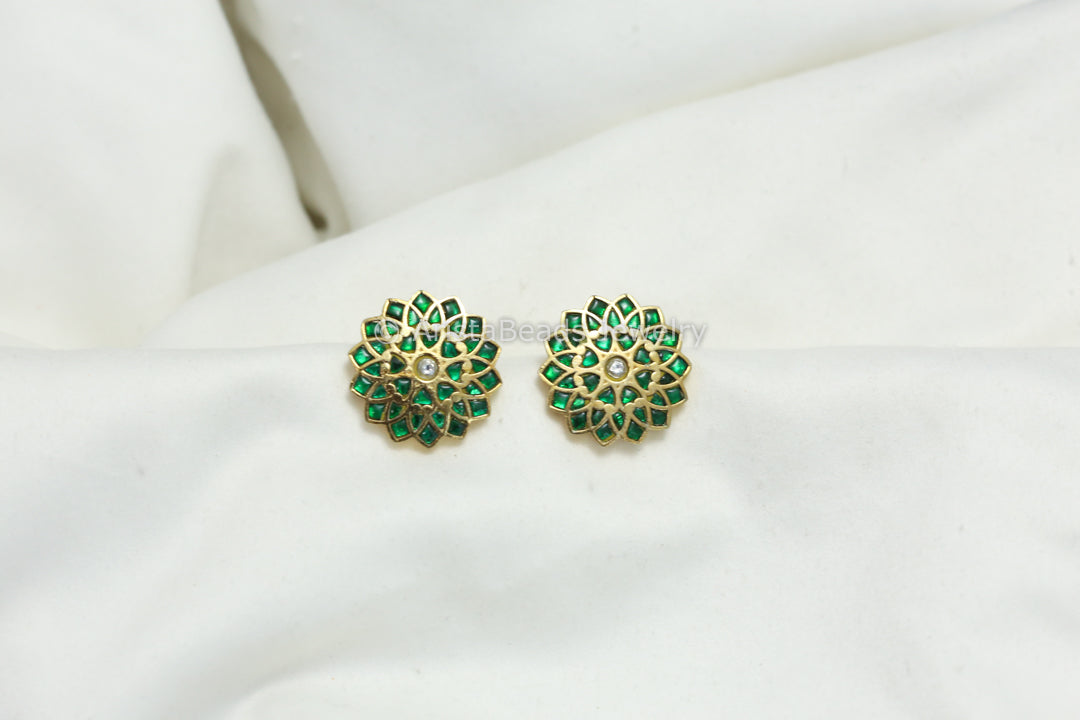 Jadau Green Studs