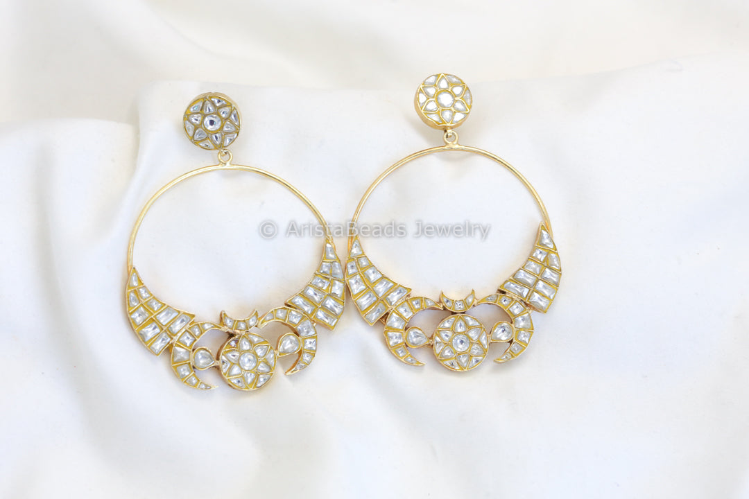 Contemporary Designer Jadau Baali Earrings (101-34)