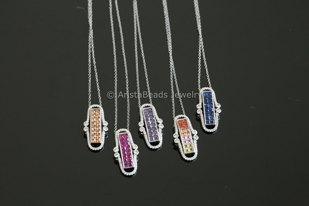 Dainty Non Tarnish Invisible Setting Necklace - Style 2