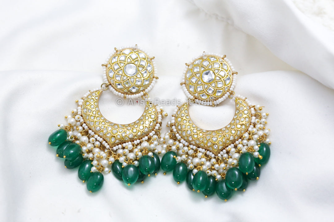 Clear Fine Jadau Chandbaali -ABJ101-16