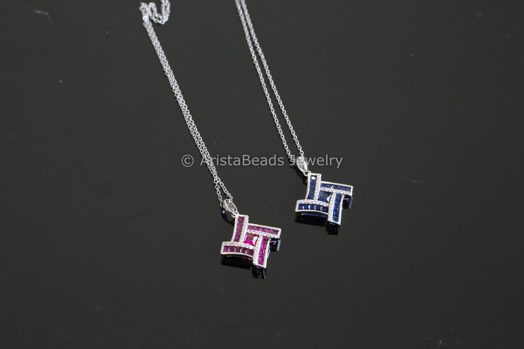 Dainty Non Tarnish Invisible Setting Necklace - Style 5