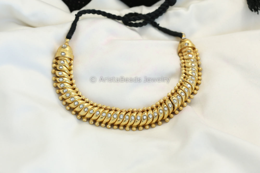 Handmade 925 Sutarla Kundan Necklace