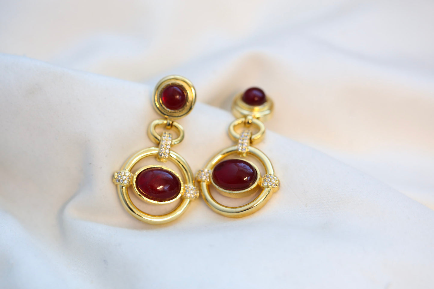 CZ Semiprecious Earrings - (101-72)
