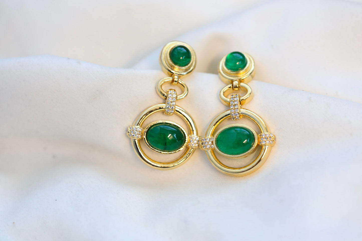 CZ Semiprecious Earrings - (101-72)