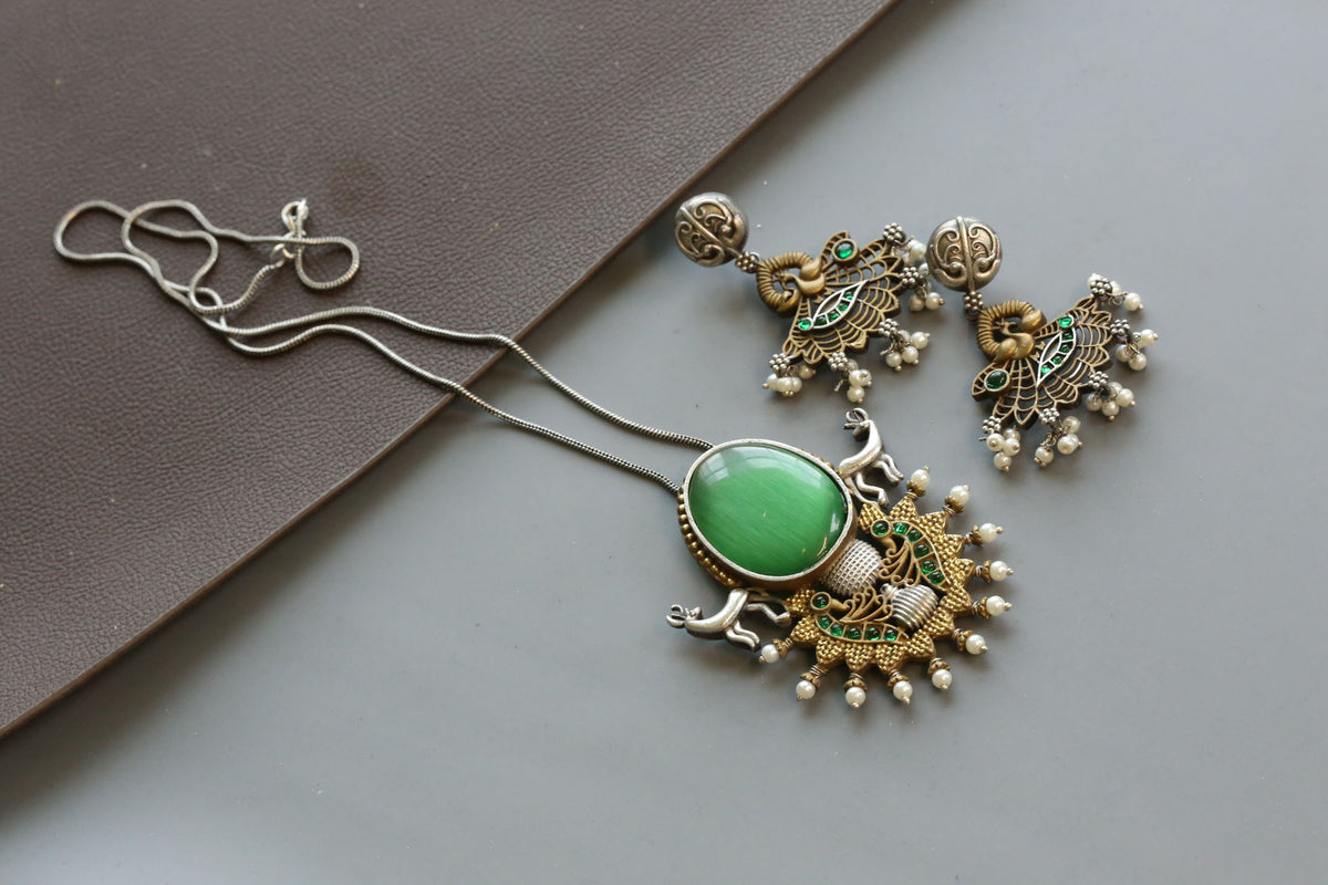 Dua Dual Tone Doublet Set- Green