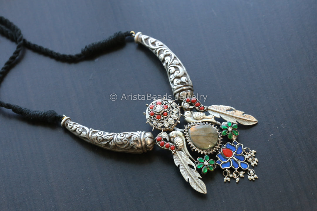 Designer Carved Hasli Necklace