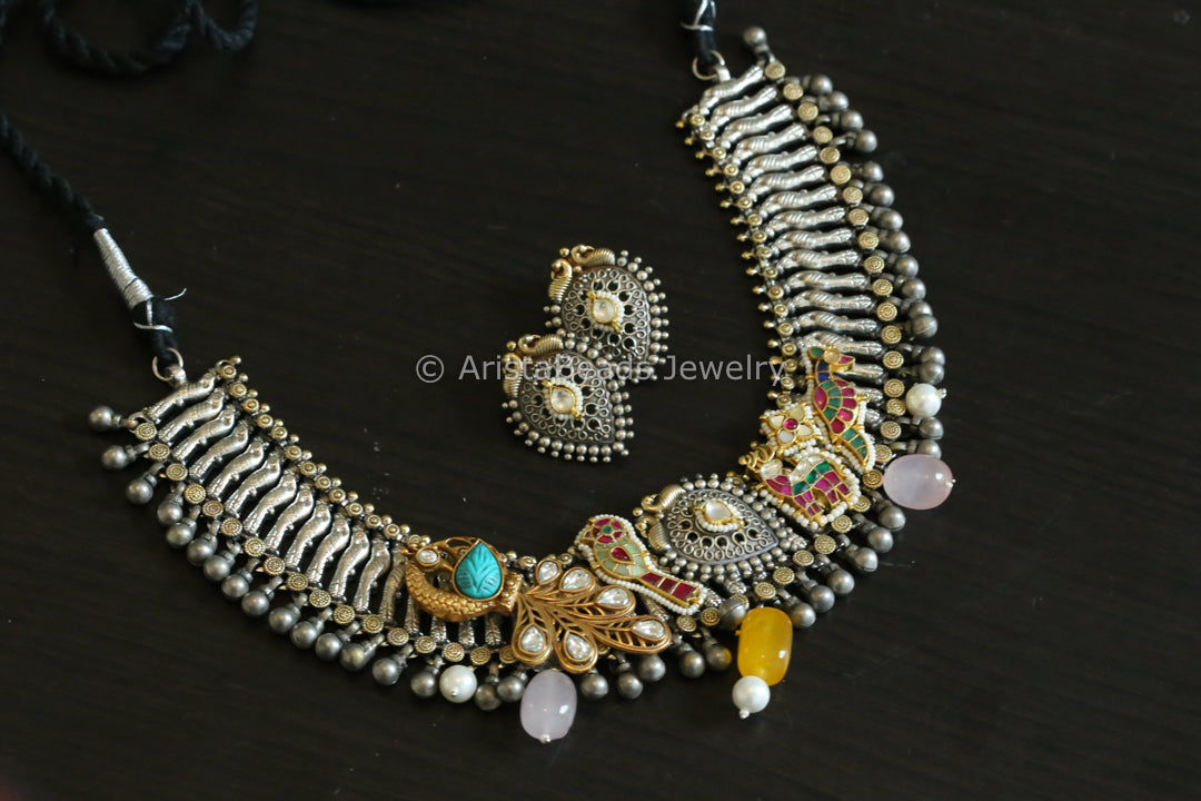 Kundan Fusion Necklace Set