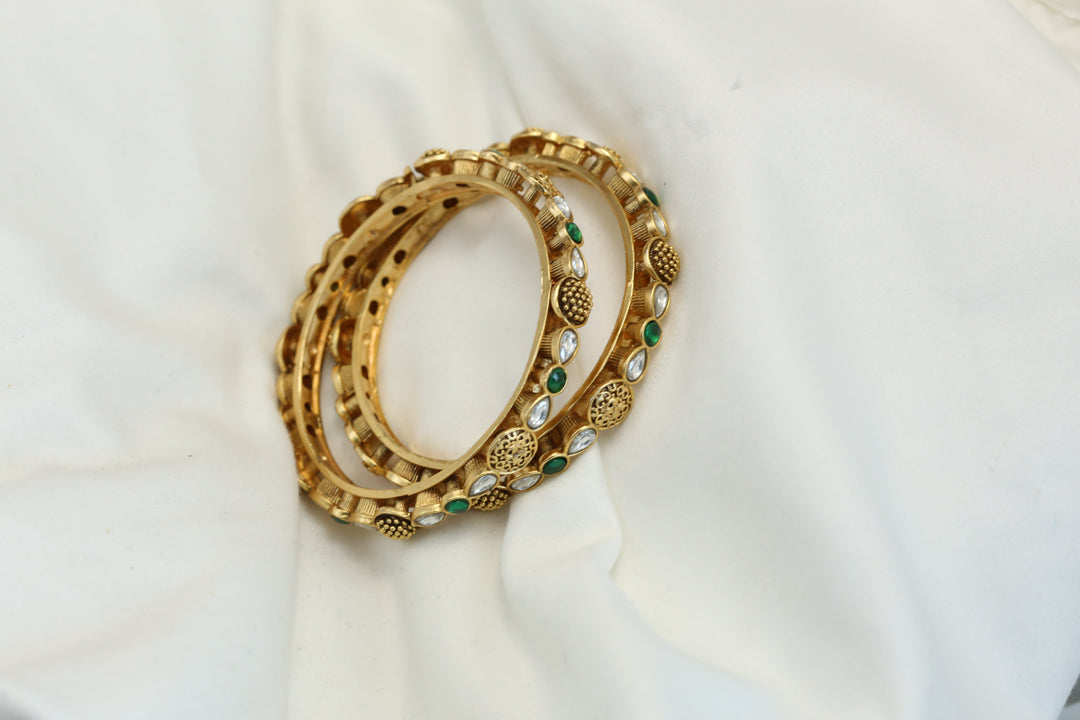 Gold Polki Bangles (2.4)