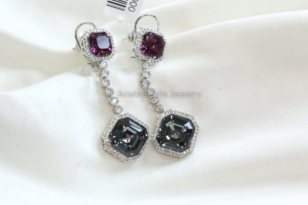 Designer Austrian Swarovski Crystal Earrings