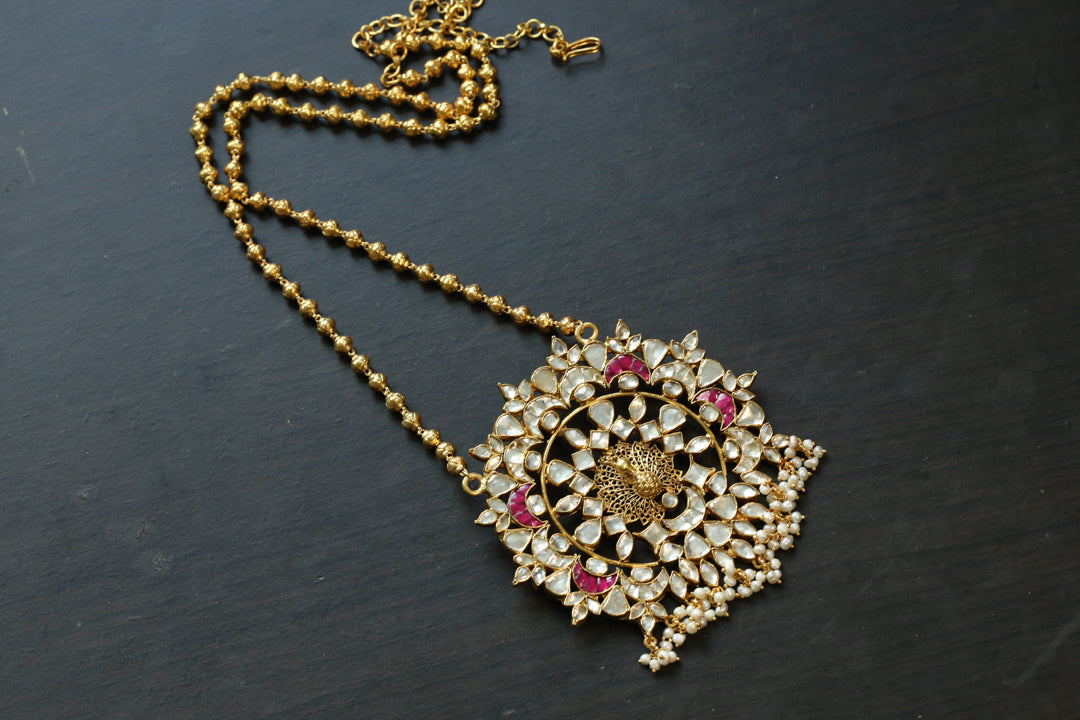 925 Sterling Silver Kundan Necklace
