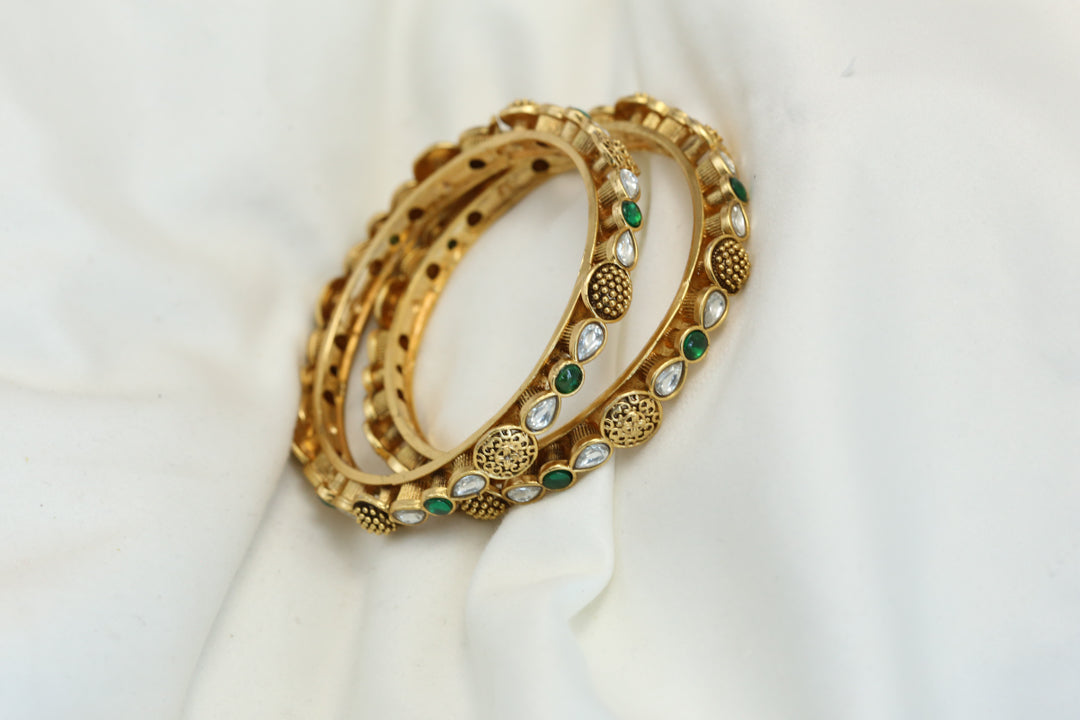 Gold Polki Bangles (2.4)