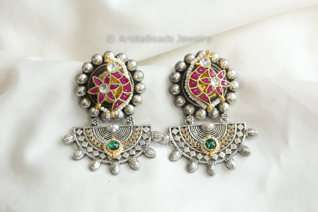 Ruby Dual Tone Chandbaali