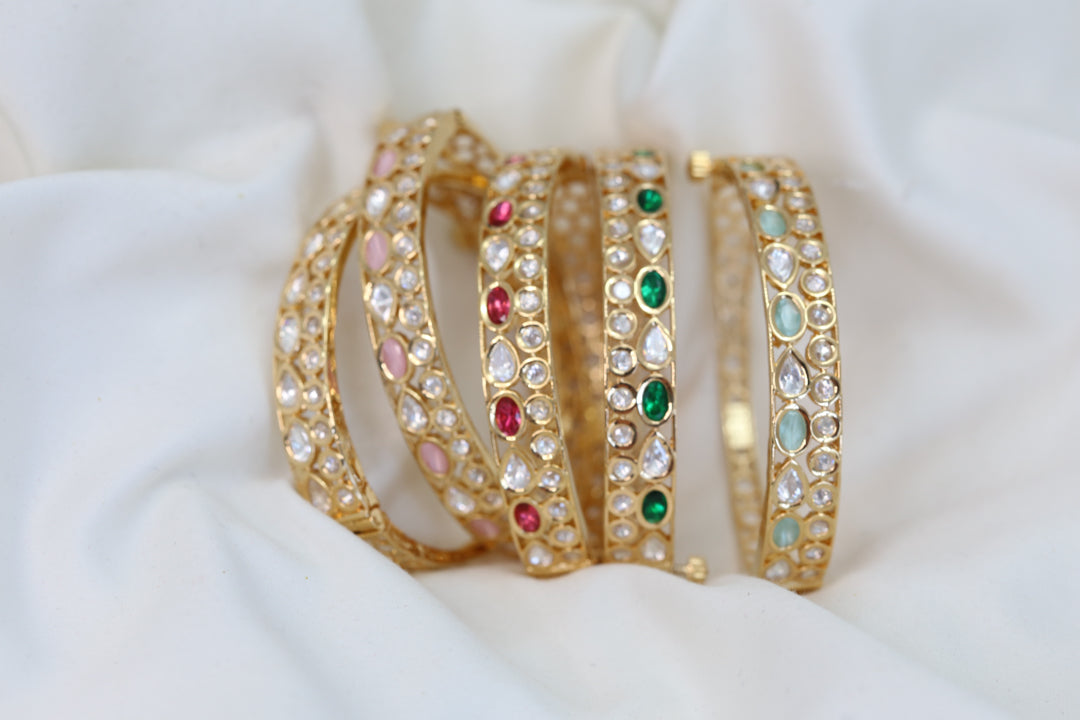Premium Polki Bracelets (Openable)