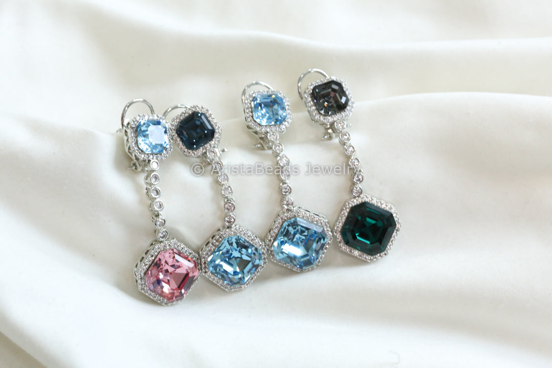 Designer Austrian Swarovski Crystal Earrings