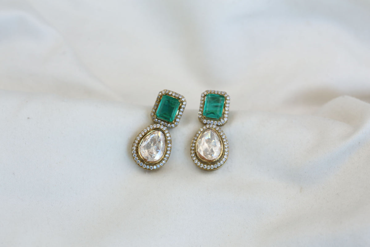 Remya LV polki Doublet Earrings