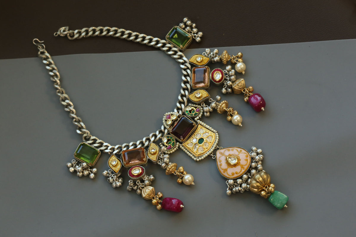 Fusion Kundan & Doublet Necklace- Color 1