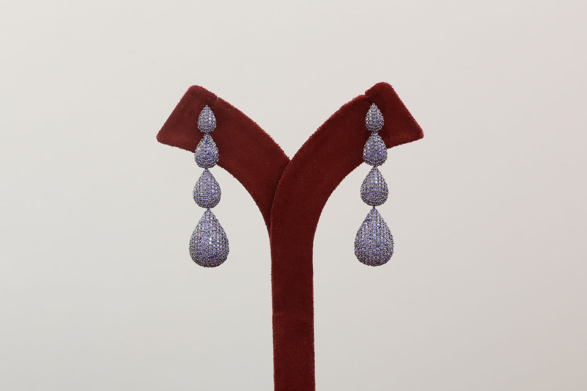 Ishika Victorian Earrings - Lavender