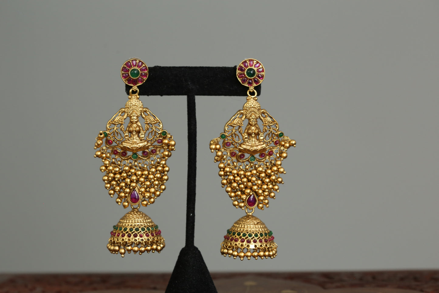 Lakshmi Kemp Jhumka - Multi