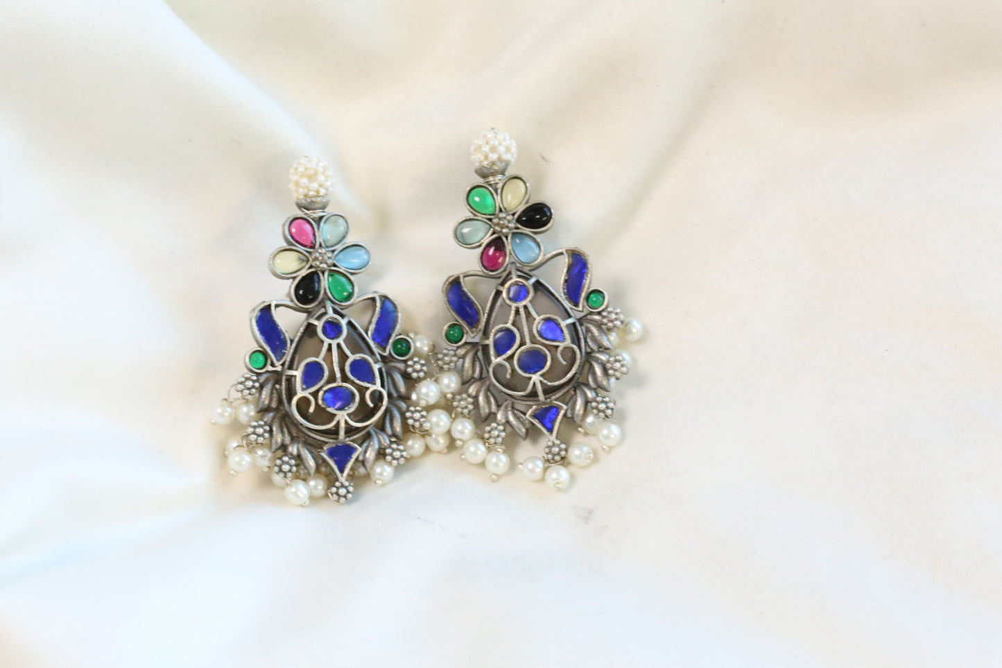 Fusion Earrings - Blue