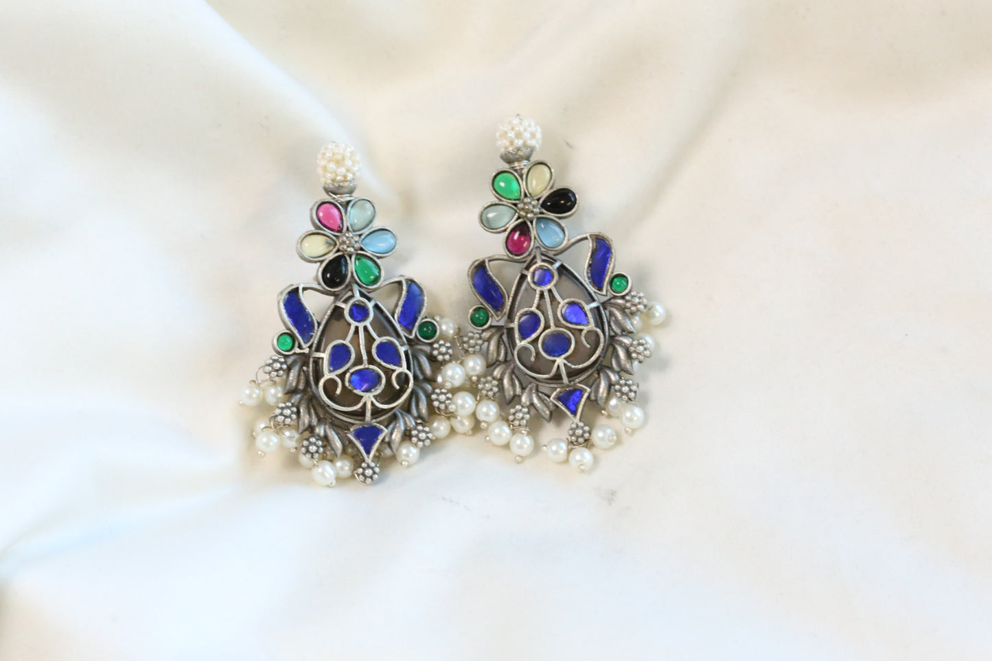 Fusion Earrings - Blue