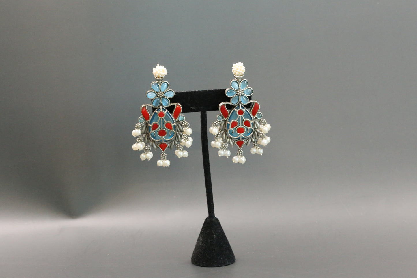 Fusion Earrings -Red