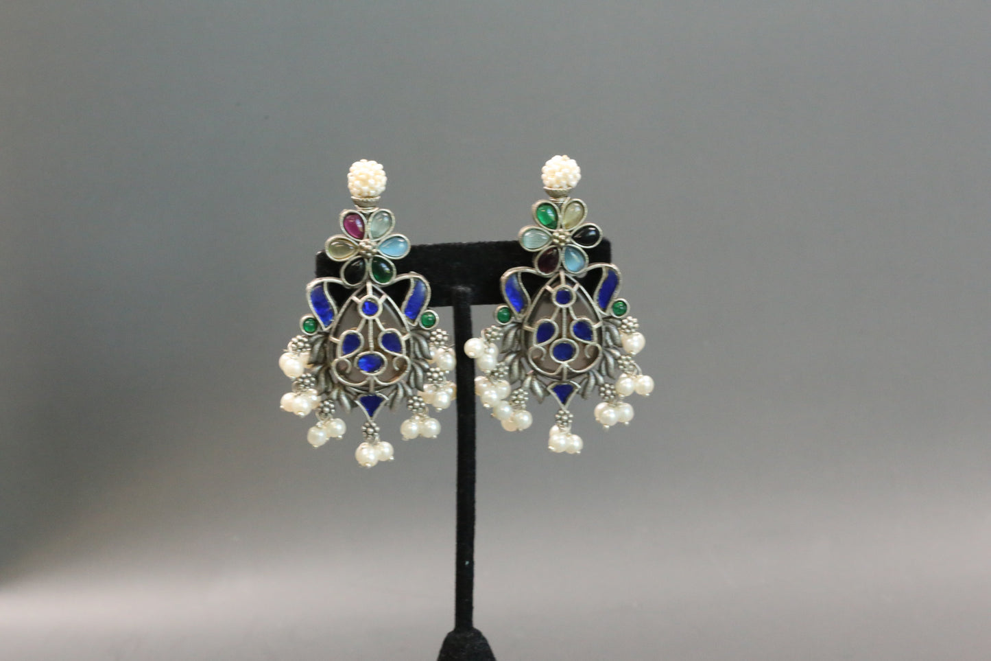 Fusion Earrings - Blue