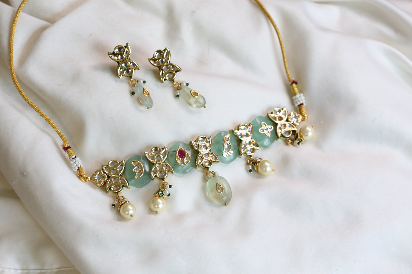 Chandrika Jadau Choker Necklace Set