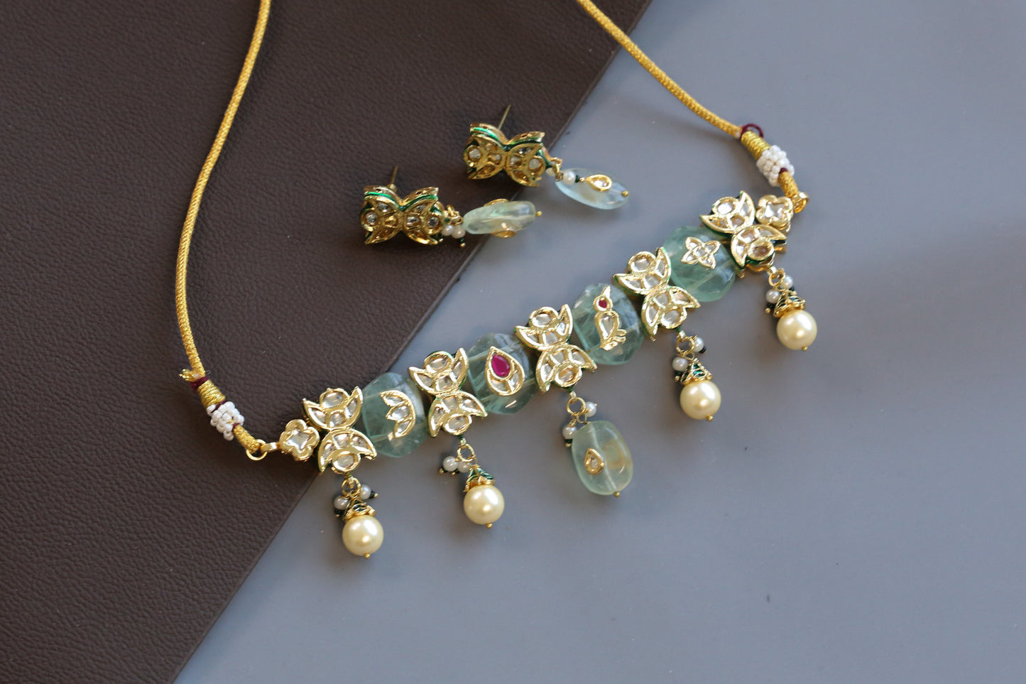 Chandrika Jadau Choker Necklace Set