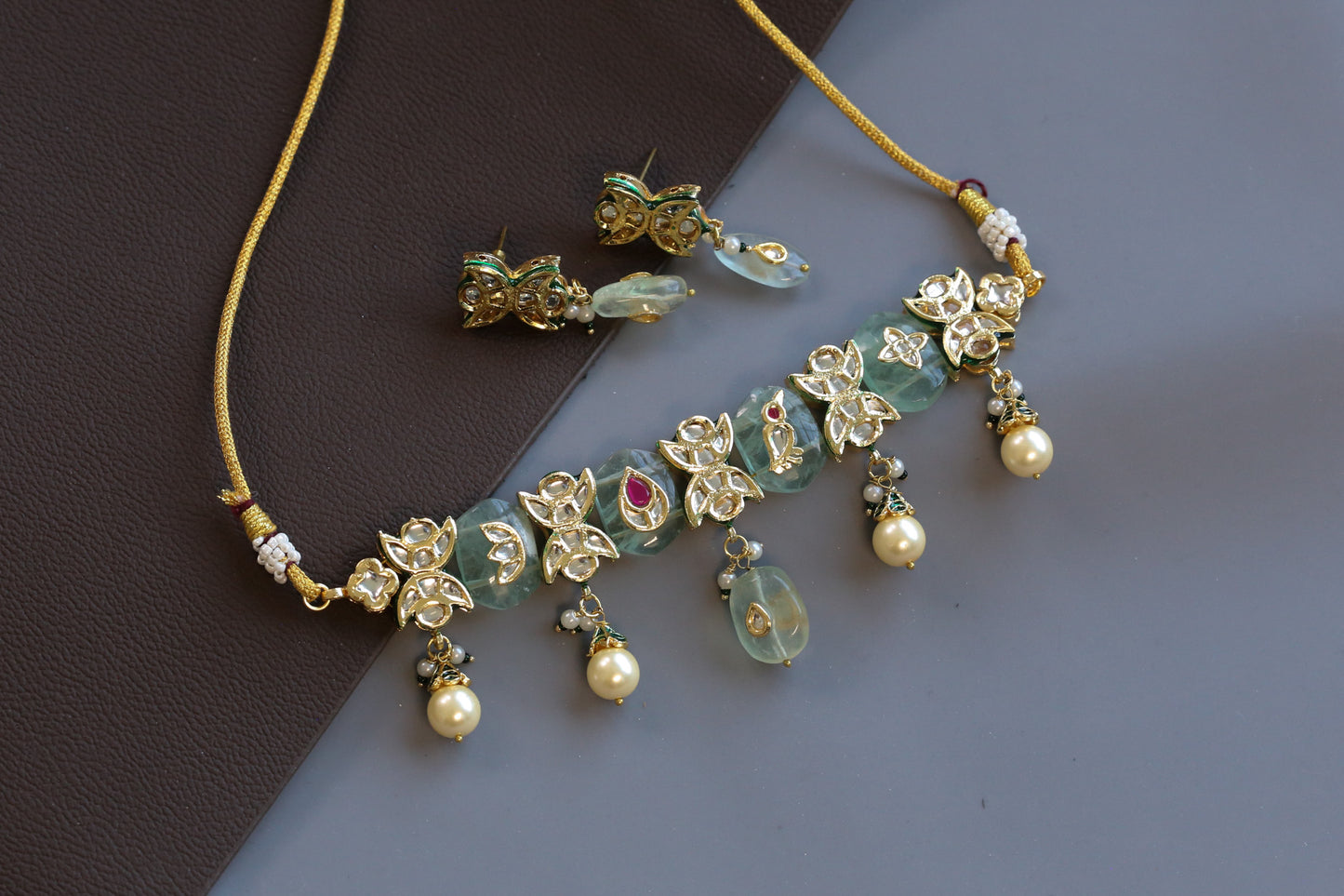 Chandrika Jadau Choker Necklace Set
