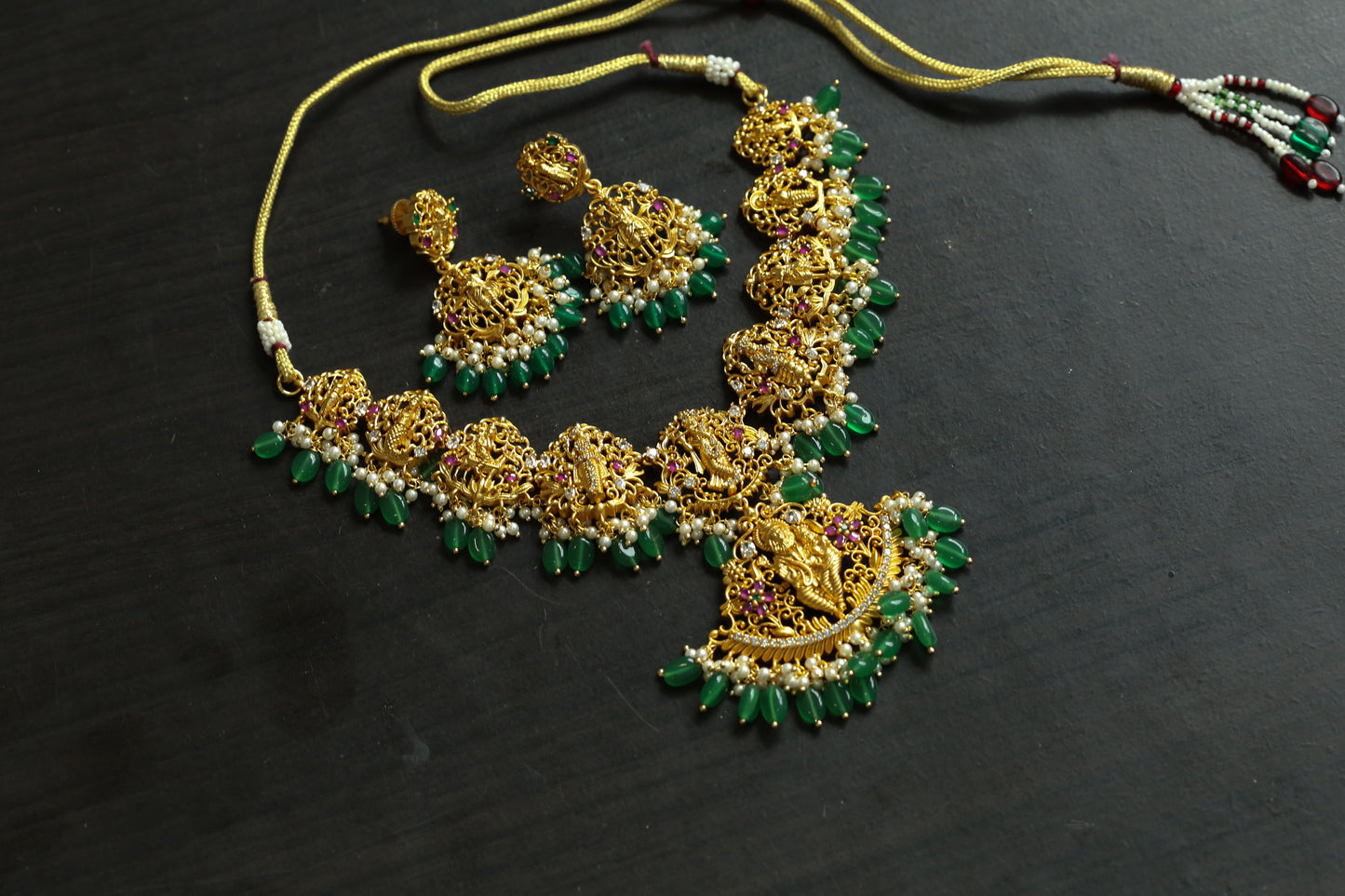 Dasavatar Gram Gold Necklace Setps