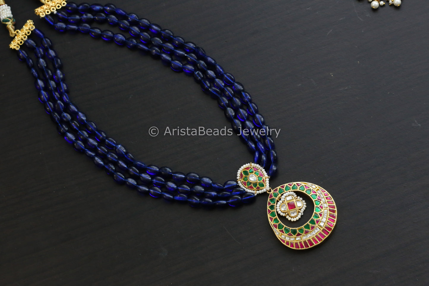 Jadau Kundan Necklace - Blue