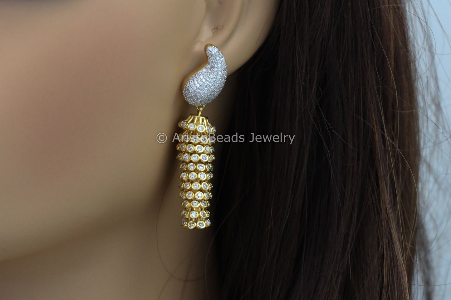 Micro CZ Layered Jhumka